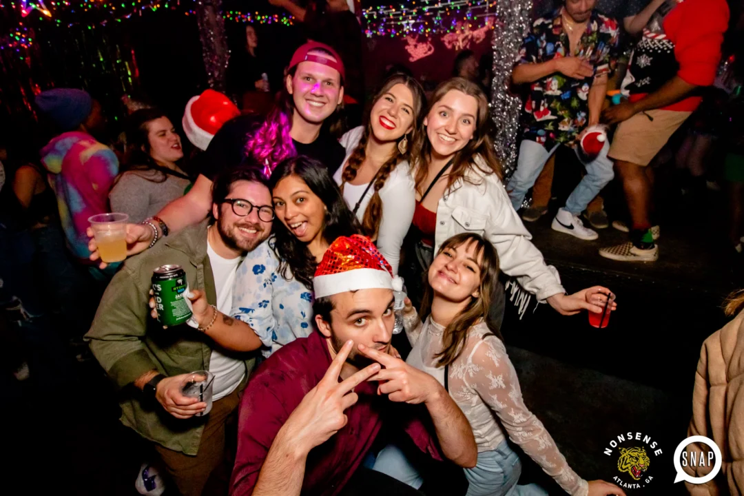 Nonsense Holiday Party 2023 - Kimber was the DJ - Pics: @hellacurious for Oh Snap Kid
