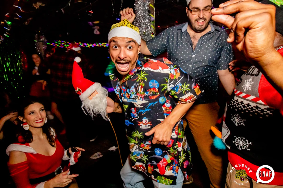 Nonsense Holiday Party 2023 - Kimber was the DJ - Pics: @hellacurious for Oh Snap Kid