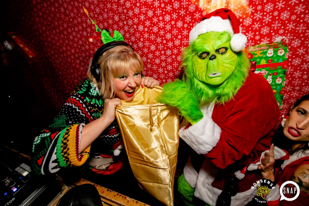 Nonsense Holiday Party 2023 - Kimber was the DJ - Pics: @hellacurious for Oh Snap Kid