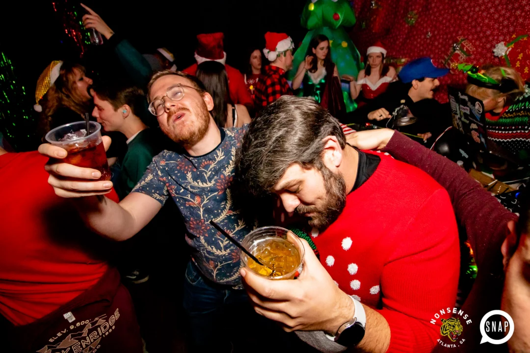 Nonsense Holiday Party 2023 - Kimber was the DJ - Pics: @hellacurious for Oh Snap Kid