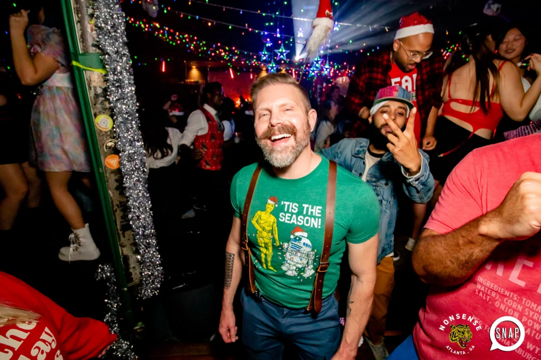 Nonsense Holiday Party 2023 - Kimber was the DJ - Pics: @hellacurious for Oh Snap Kid