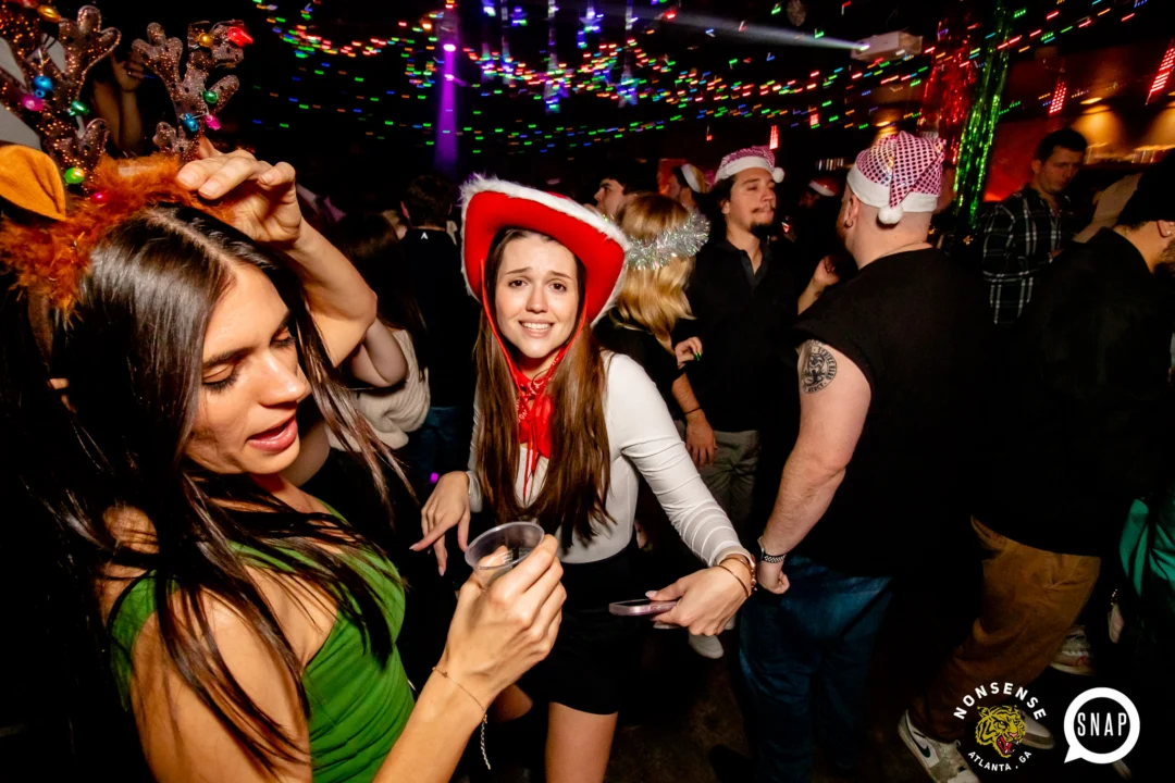 Nonsense Holiday Party 2023 - Kimber was the DJ - Pics: @hellacurious for Oh Snap Kid