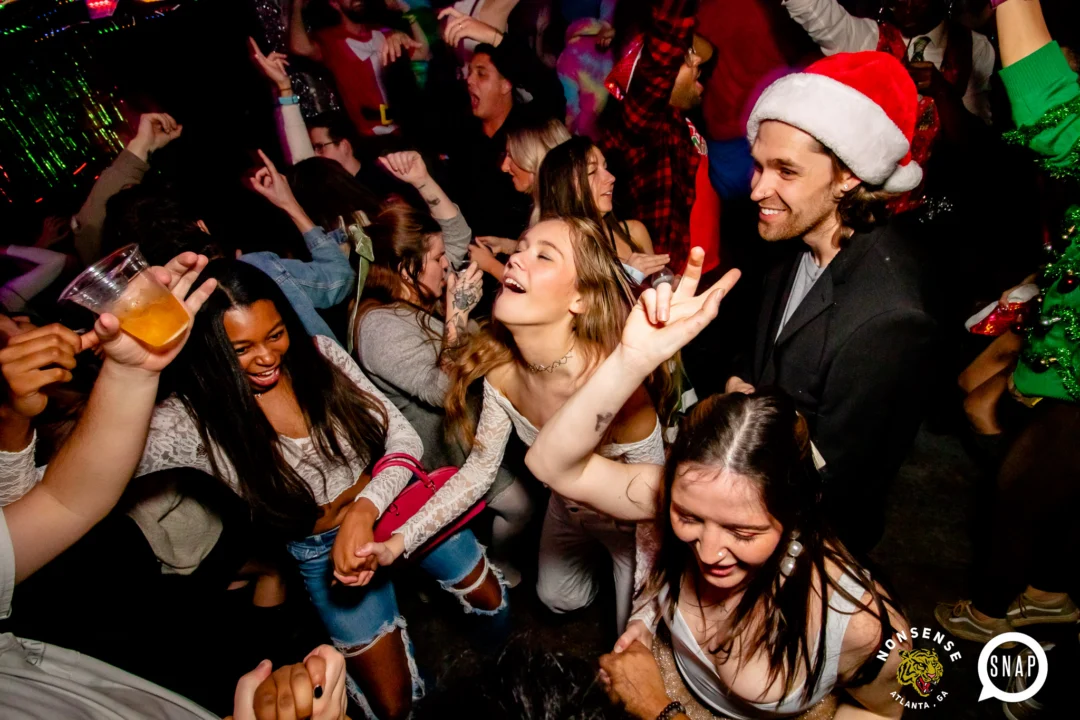 Nonsense Holiday Party 2023 - Kimber was the DJ - Pics: @hellacurious for Oh Snap Kid