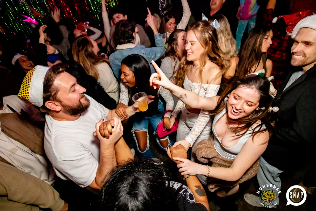 Nonsense Holiday Party 2023 - Kimber was the DJ - Pics: @hellacurious for Oh Snap Kid