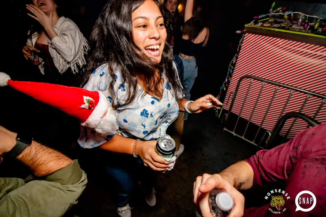 Nonsense Holiday Party 2023 - Kimber was the DJ - Pics: @hellacurious for Oh Snap Kid