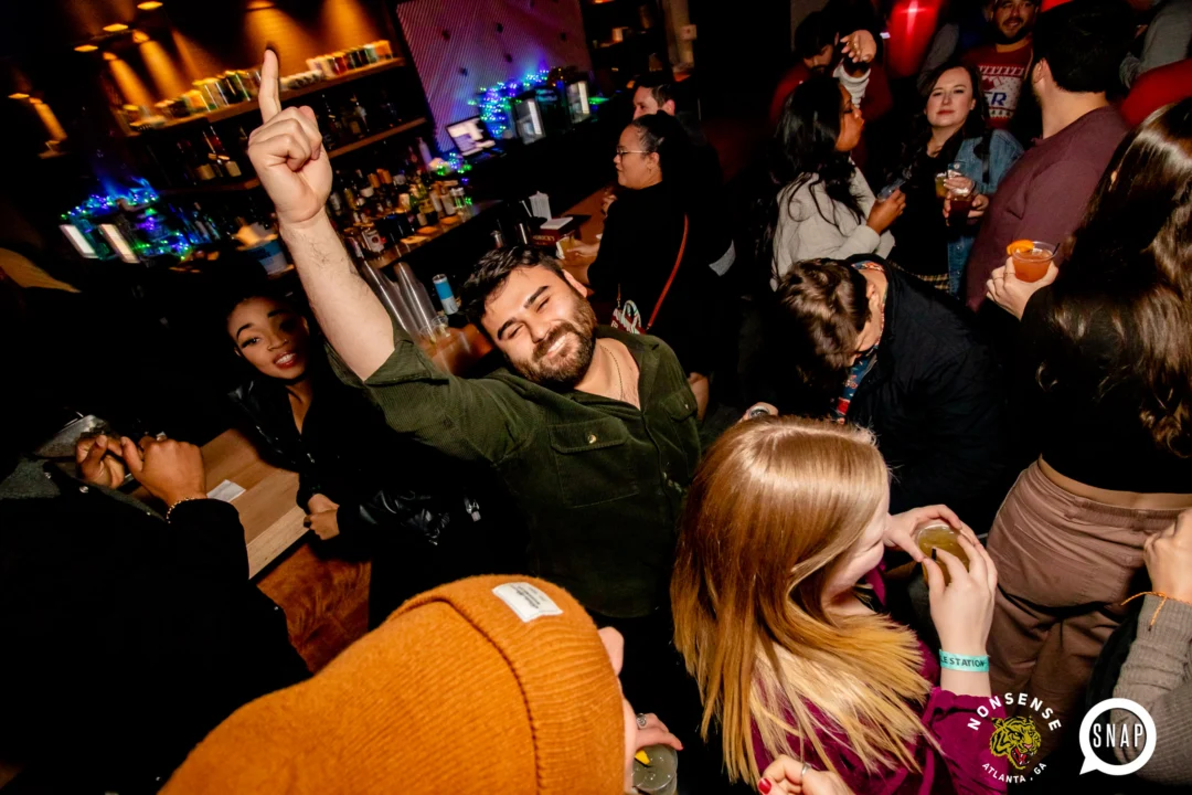 Nonsense Holiday Party 2023 - Kimber was the DJ - Pics: @hellacurious for Oh Snap Kid