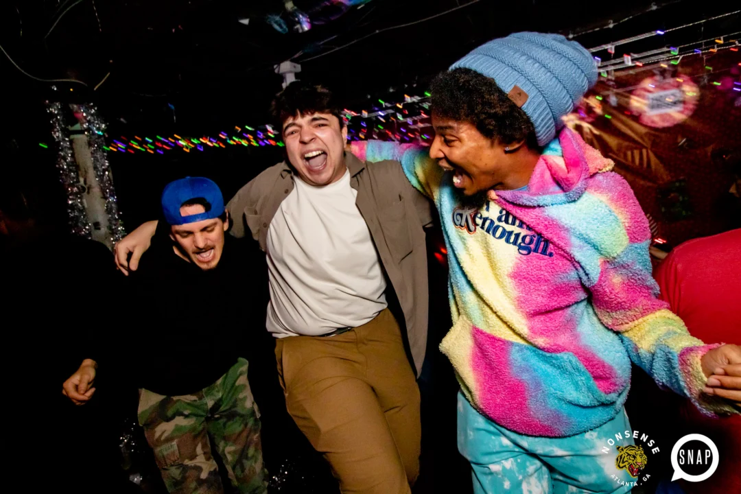 Nonsense Holiday Party 2023 - Kimber was the DJ - Pics: @hellacurious for Oh Snap Kid