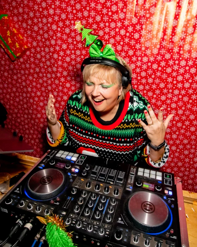 Nonsense Holiday Party 2023 - Kimber was the DJ - Pics: @hellacurious for Oh Snap Kid