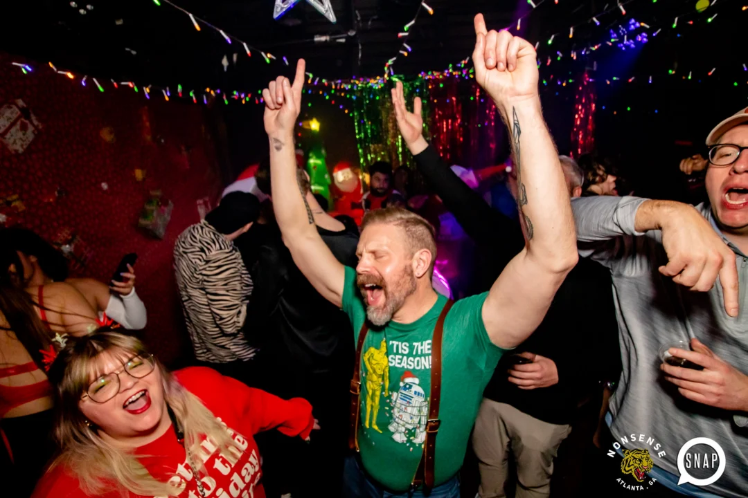 Nonsense Holiday Party 2023 - Kimber was the DJ - Pics: @hellacurious for Oh Snap Kid