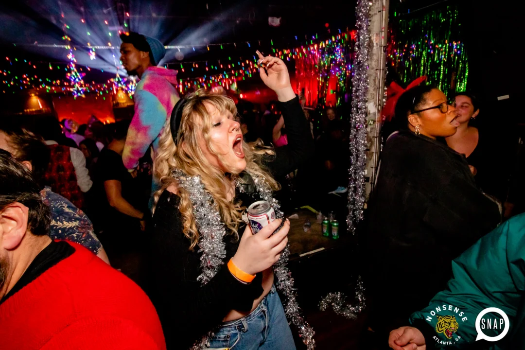 Nonsense Holiday Party 2023 - Kimber was the DJ - Pics: @hellacurious for Oh Snap Kid