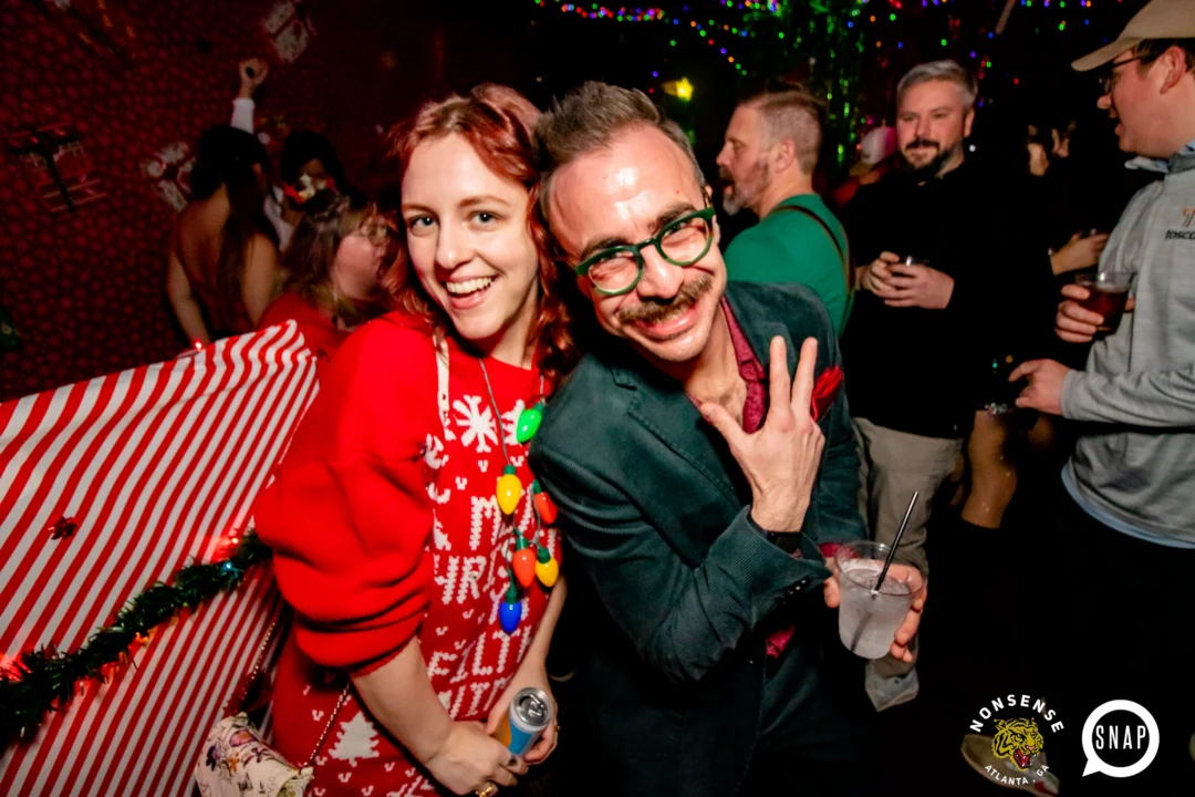 Nonsense Holiday Party 2023 - Kimber was the DJ - Pics: @hellacurious for Oh Snap Kid