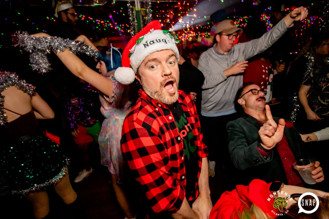 Nonsense Holiday Party 2023 - Kimber was the DJ - Pics: @hellacurious for Oh Snap Kid
