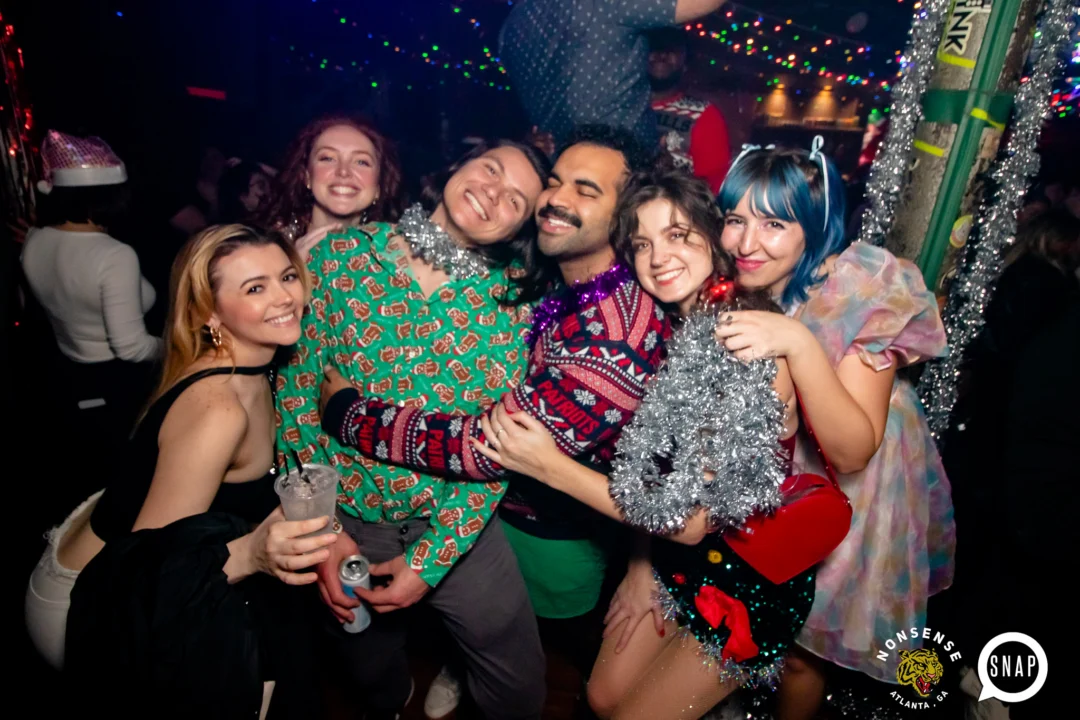 Nonsense Holiday Party 2023 - Kimber was the DJ - Pics: @hellacurious for Oh Snap Kid