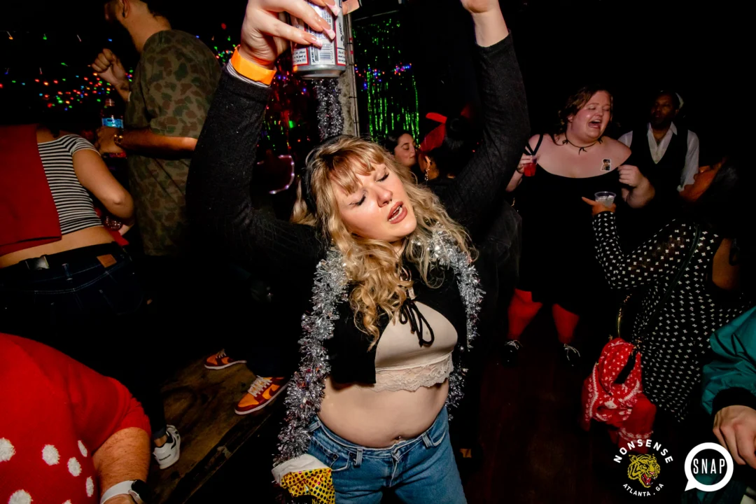 Nonsense Holiday Party 2023 - Kimber was the DJ - Pics: @hellacurious for Oh Snap Kid