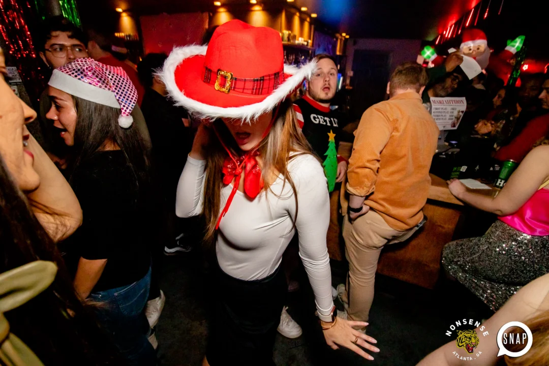 Nonsense Holiday Party 2023 - Kimber was the DJ - Pics: @hellacurious for Oh Snap Kid