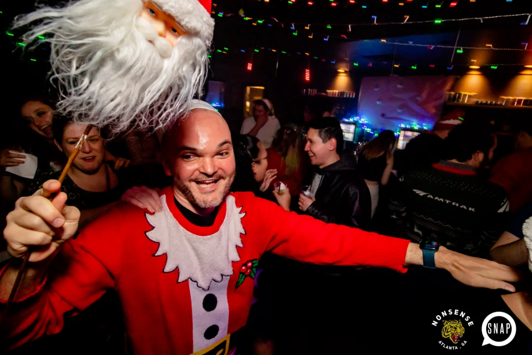 Nonsense Holiday Party 2023 - Kimber was the DJ - Pics: @hellacurious for Oh Snap Kid