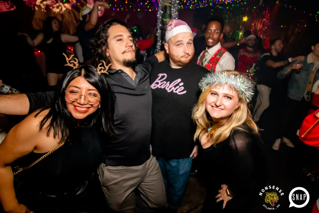 Nonsense Holiday Party 2023 - Kimber was the DJ - Pics: @hellacurious for Oh Snap Kid