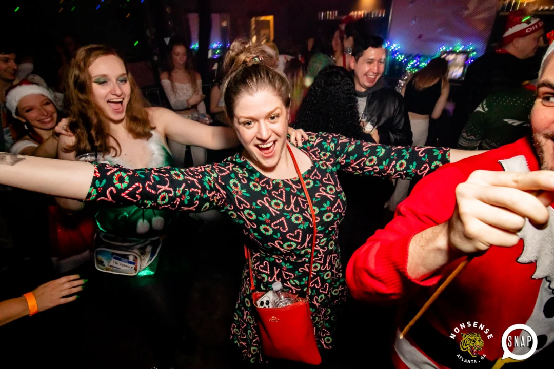 Nonsense Holiday Party 2023 - Kimber was the DJ - Pics: @hellacurious for Oh Snap Kid