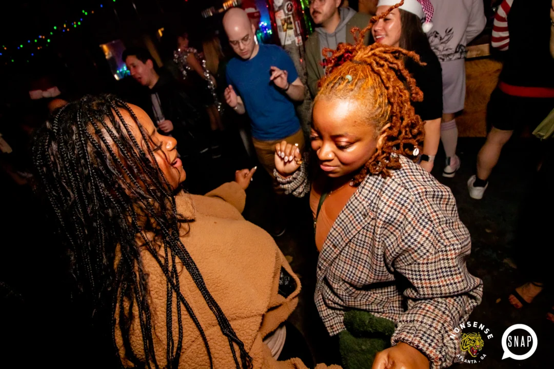 Nonsense Holiday Party 2023 - Kimber was the DJ - Pics: @hellacurious for Oh Snap Kid