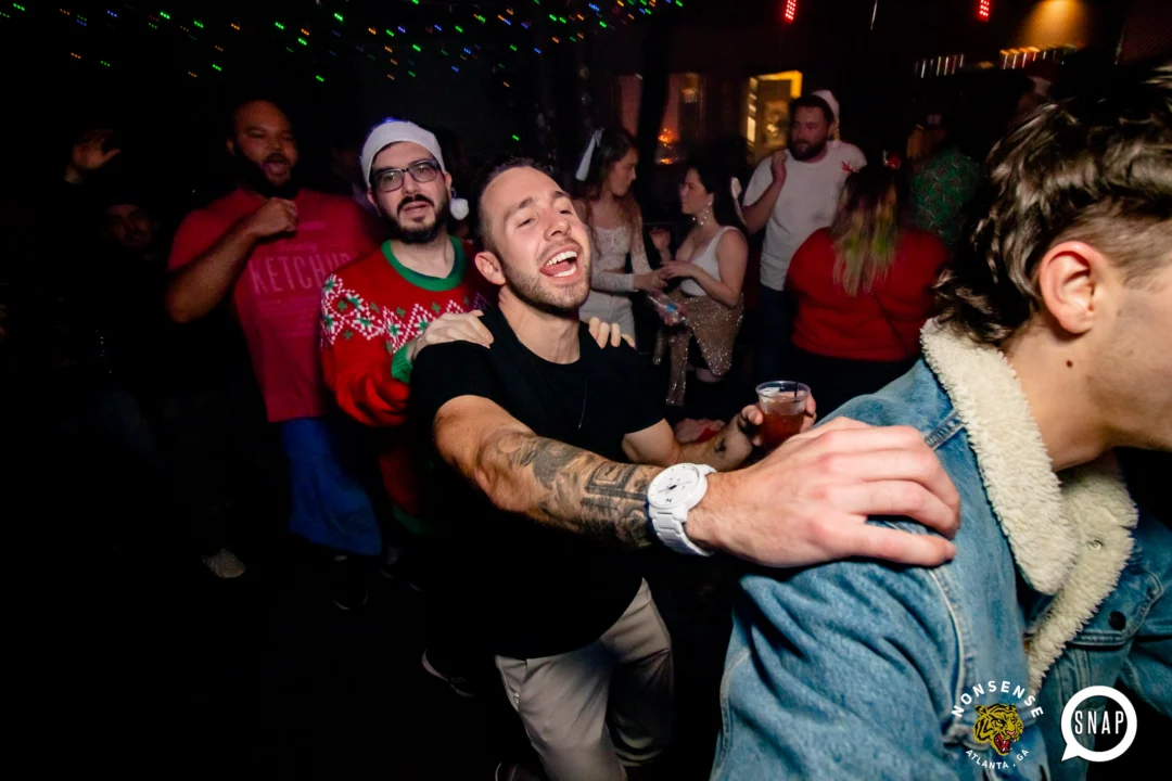 Nonsense Holiday Party 2023 - Kimber was the DJ - Pics: @hellacurious for Oh Snap Kid
