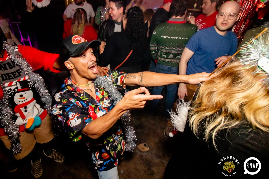 Nonsense Holiday Party 2023 - Kimber was the DJ - Pics: @hellacurious for Oh Snap Kid