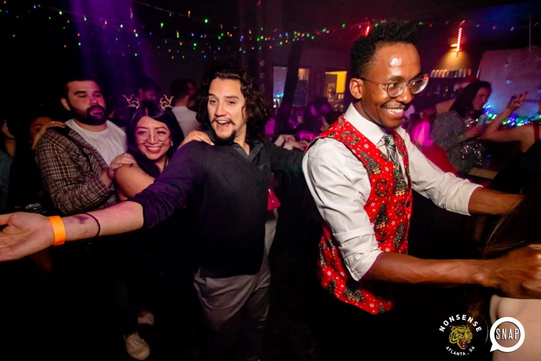 Nonsense Holiday Party 2023 - Kimber was the DJ - Pics: @hellacurious for Oh Snap Kid