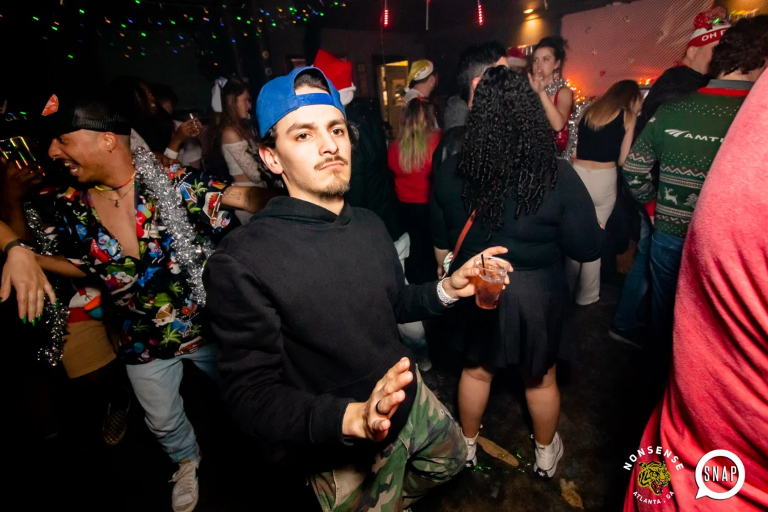 Nonsense Holiday Party 2023 - Kimber was the DJ - Pics: @hellacurious for Oh Snap Kid