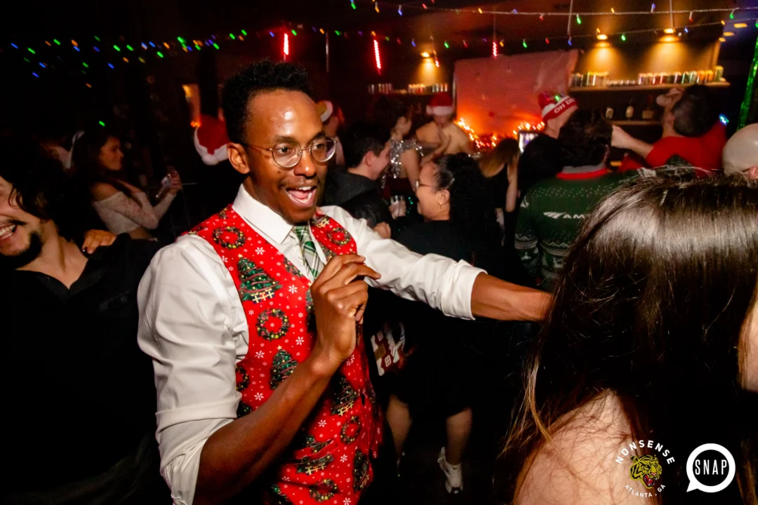 Nonsense Holiday Party 2023 - Kimber was the DJ - Pics: @hellacurious for Oh Snap Kid