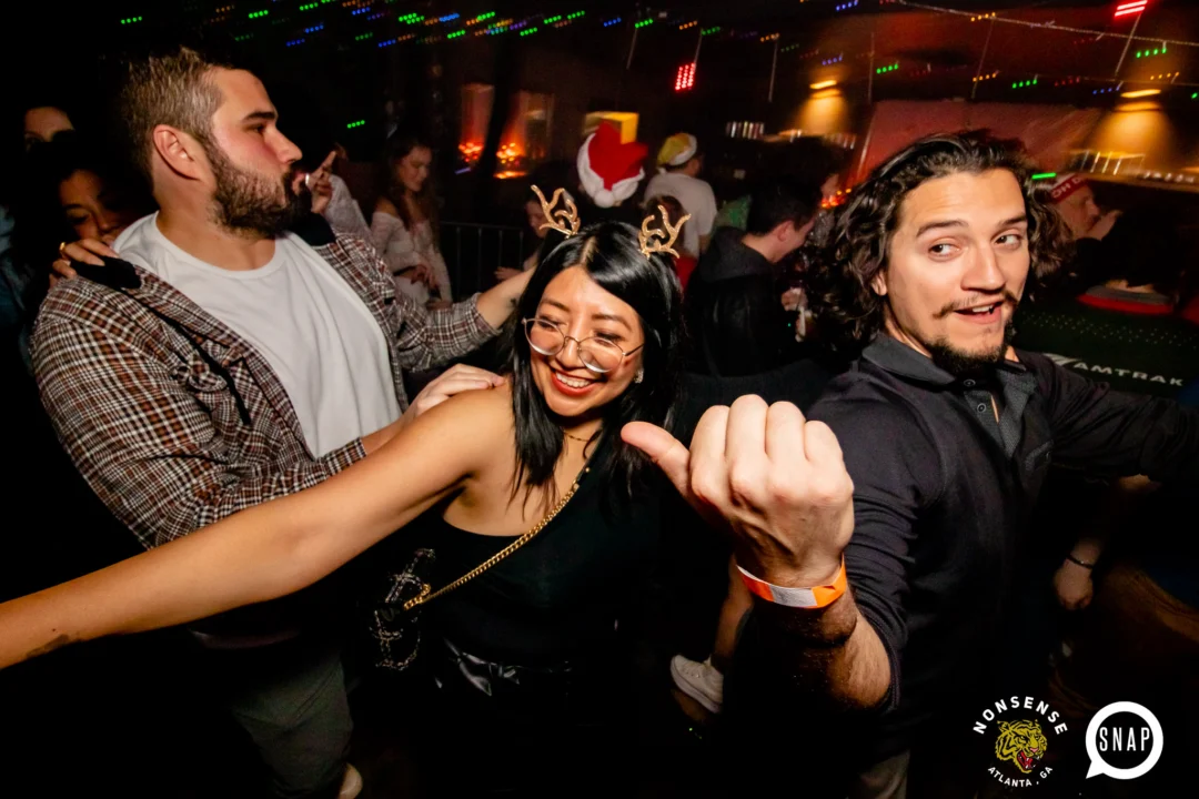 Nonsense Holiday Party 2023 - Kimber was the DJ - Pics: @hellacurious for Oh Snap Kid