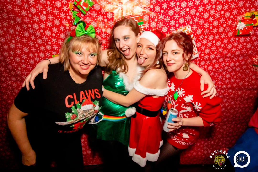 Nonsense Holiday Party 2023 - Kimber was the DJ - Pics: @hellacurious for Oh Snap Kid