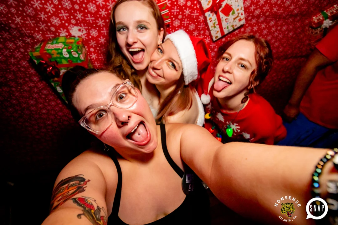 Nonsense Holiday Party 2023 - Kimber was the DJ - Pics: @hellacurious for Oh Snap Kid