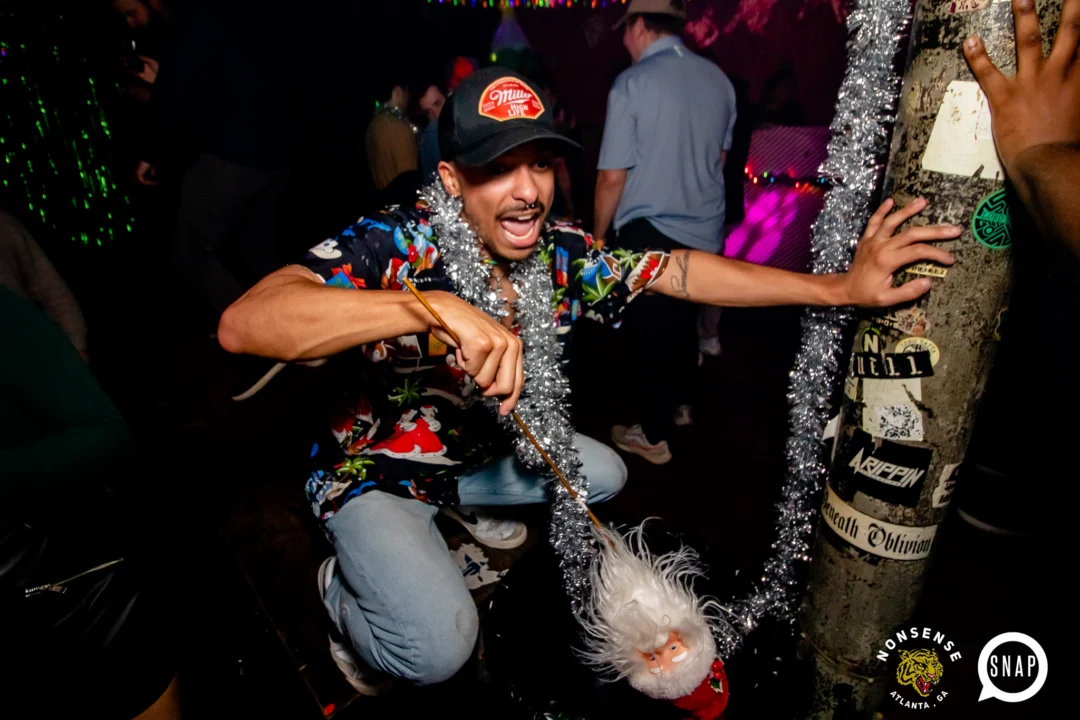 Nonsense Holiday Party 2023 - Kimber was the DJ - Pics: @hellacurious for Oh Snap Kid