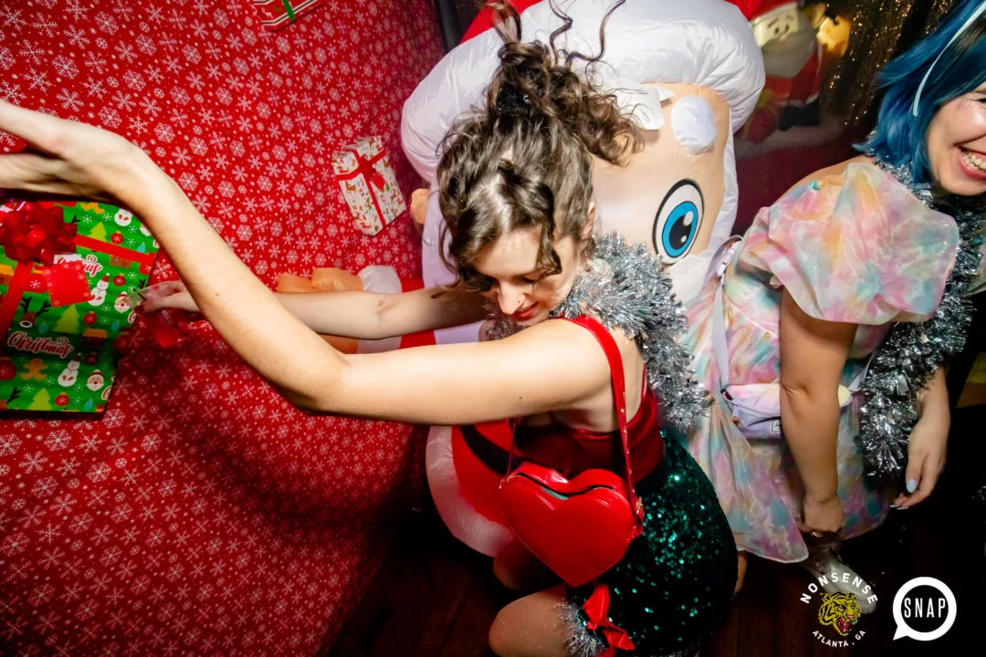 Nonsense Holiday Party 2023 - Kimber was the DJ - Pics: @hellacurious for Oh Snap Kid