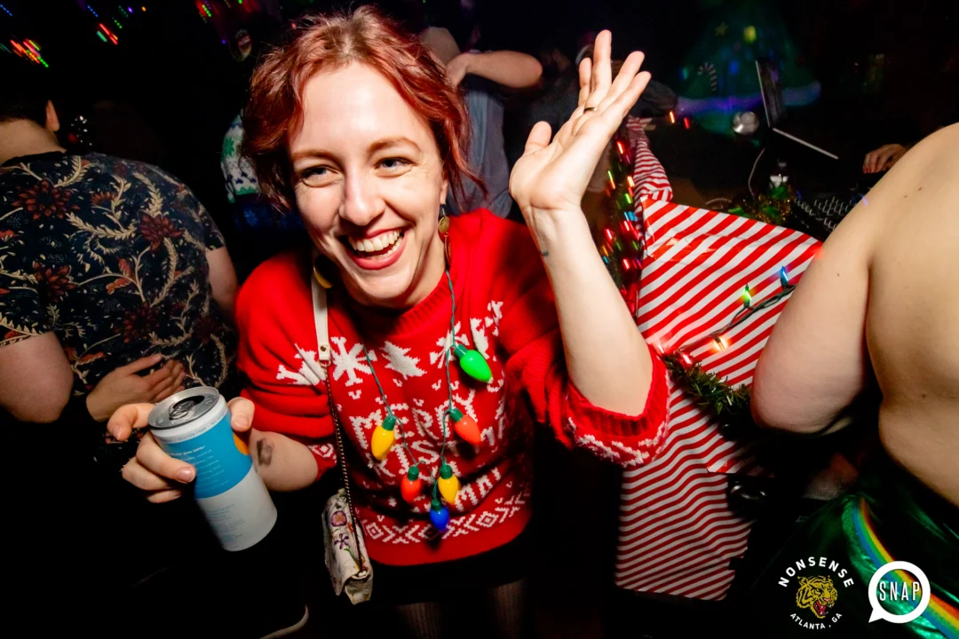 Nonsense Holiday Party 2023 - Kimber was the DJ - Pics: @hellacurious for Oh Snap Kid