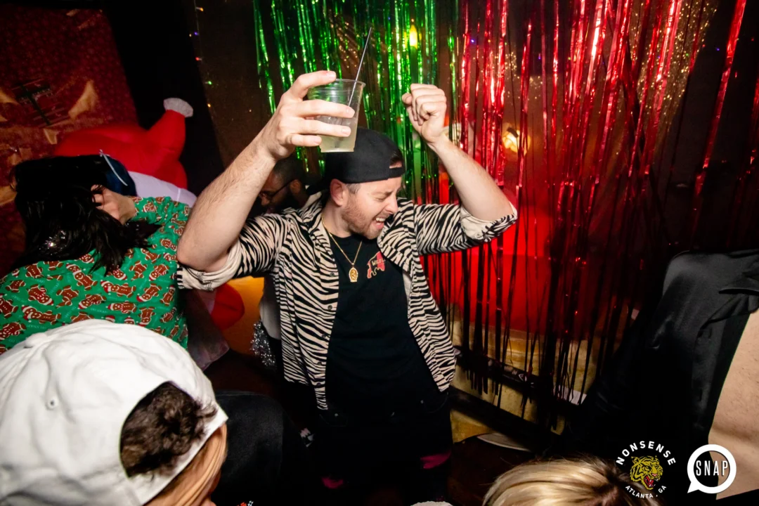 Nonsense Holiday Party 2023 - Kimber was the DJ - Pics: @hellacurious for Oh Snap Kid
