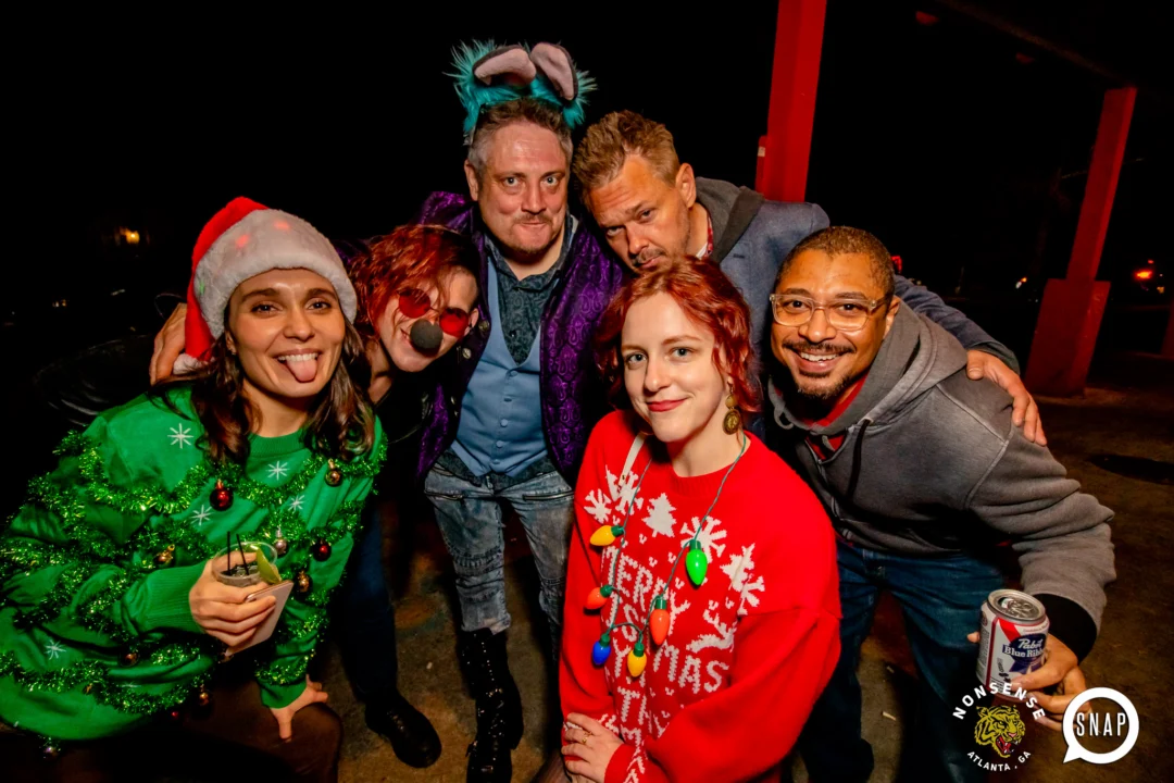 Nonsense Holiday Party 2023 - Kimber was the DJ - Pics: @hellacurious for Oh Snap Kid