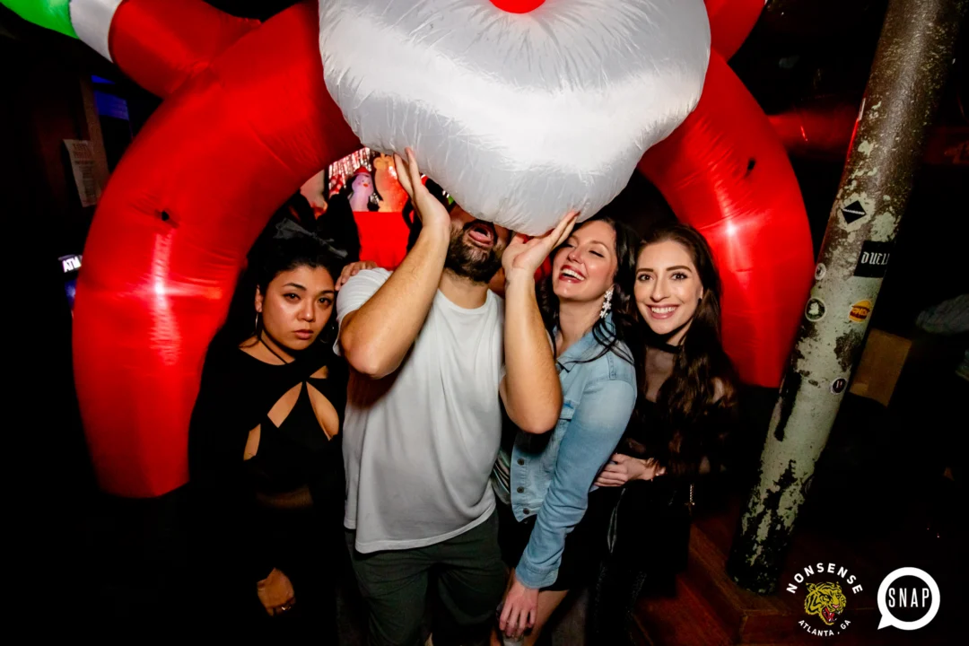 Nonsense Holiday Party 2023 - Kimber was the DJ - Pics: @hellacurious for Oh Snap Kid