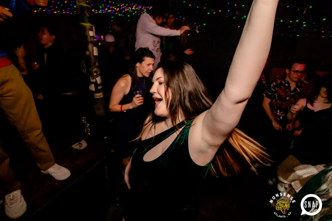 Nonsense Holiday Party 2023 - Kimber was the DJ - Pics: @hellacurious for Oh Snap Kid