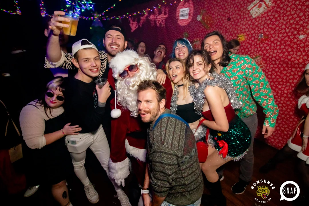 Nonsense Holiday Party 2023 - Kimber was the DJ - Pics: @hellacurious for Oh Snap Kid