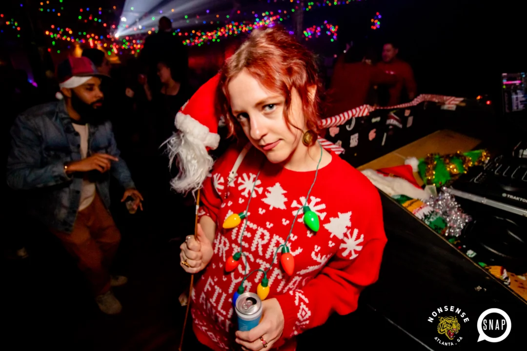 Nonsense Holiday Party 2023 - Kimber was the DJ - Pics: @hellacurious for Oh Snap Kid