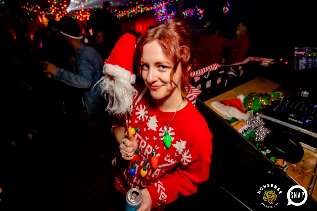 Nonsense Holiday Party 2023 - Kimber was the DJ - Pics: @hellacurious for Oh Snap Kid