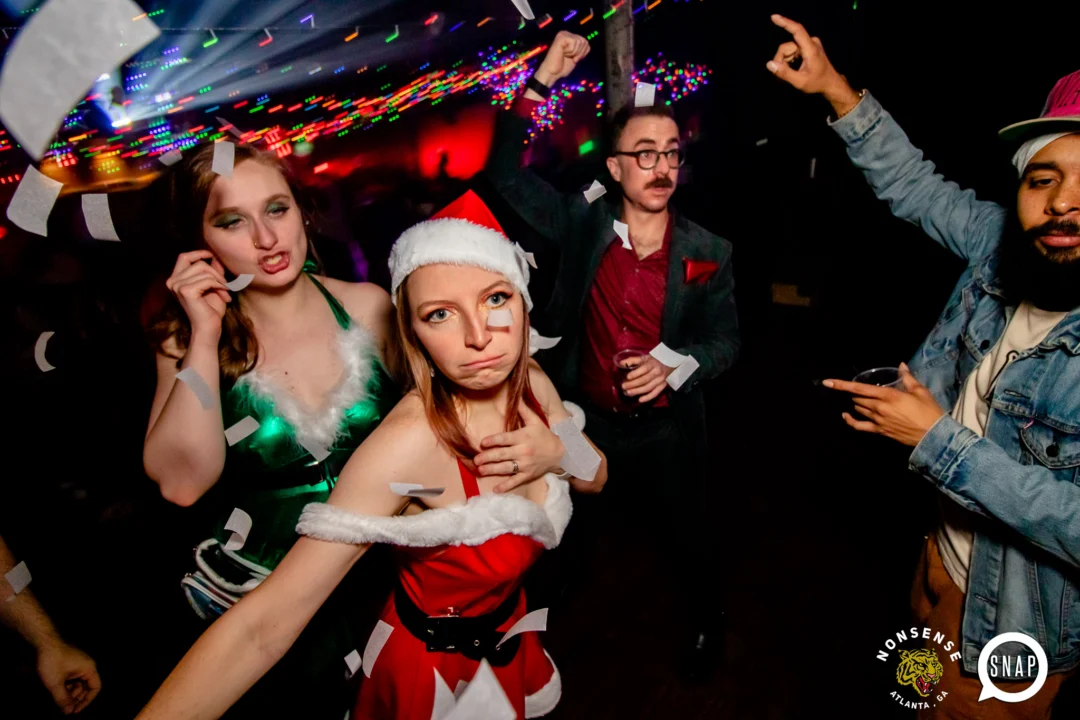Nonsense Holiday Party 2023 - Kimber was the DJ - Pics: @hellacurious for Oh Snap Kid
