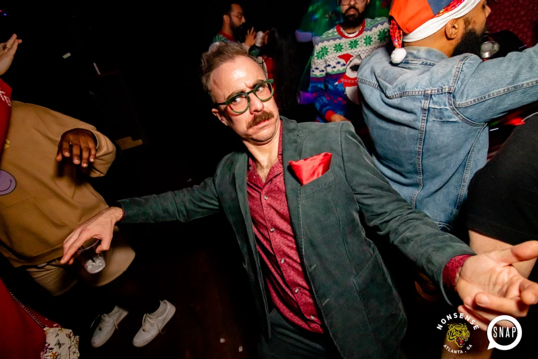 Nonsense Holiday Party 2023 - Kimber was the DJ - Pics: @hellacurious for Oh Snap Kid