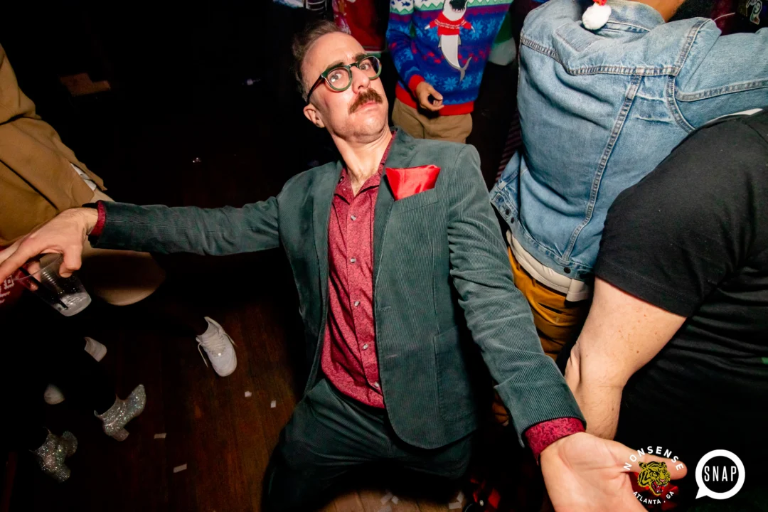 Nonsense Holiday Party 2023 - Kimber was the DJ - Pics: @hellacurious for Oh Snap Kid