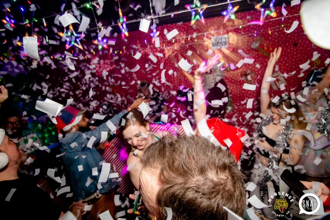 Nonsense Holiday Party 2023 - Kimber was the DJ - Pics: @hellacurious for Oh Snap Kid
