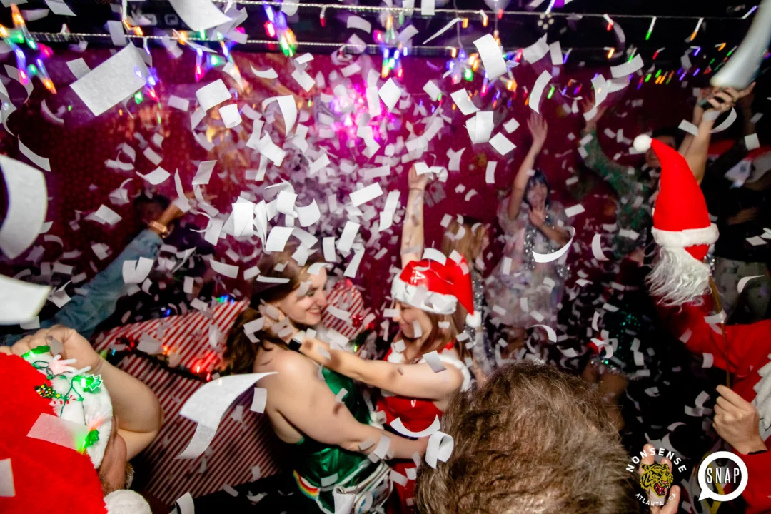 Nonsense Holiday Party 2023 - Kimber was the DJ - Pics: @hellacurious for Oh Snap Kid