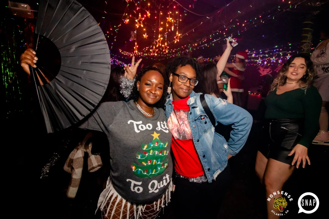 Nonsense Holiday Party 2023 - Kimber was the DJ - Pics: @hellacurious for Oh Snap Kid