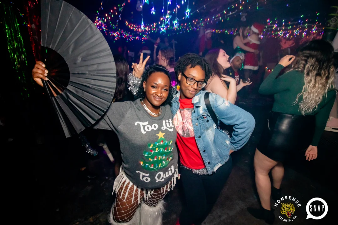 Nonsense Holiday Party 2023 - Kimber was the DJ - Pics: @hellacurious for Oh Snap Kid