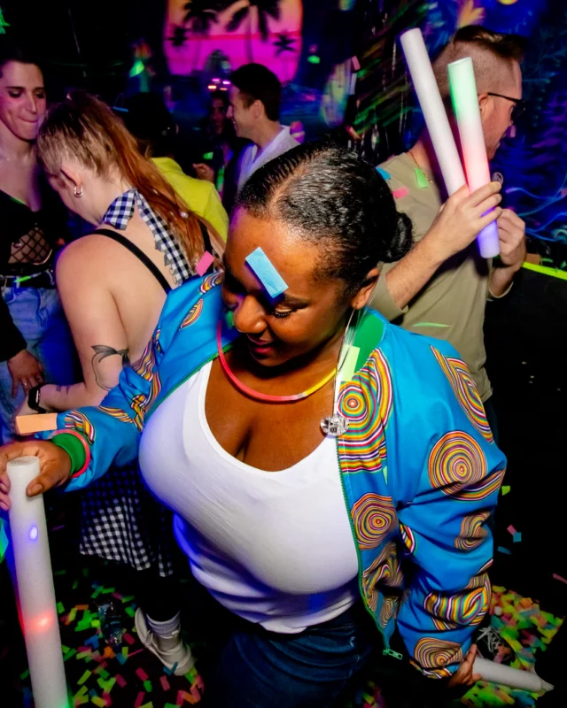 Heyday Glow - January 2024 - Atlanta's 80s Dance Party - Kimber was the DJ - Pics: @hellacurious for Oh Snap Kid