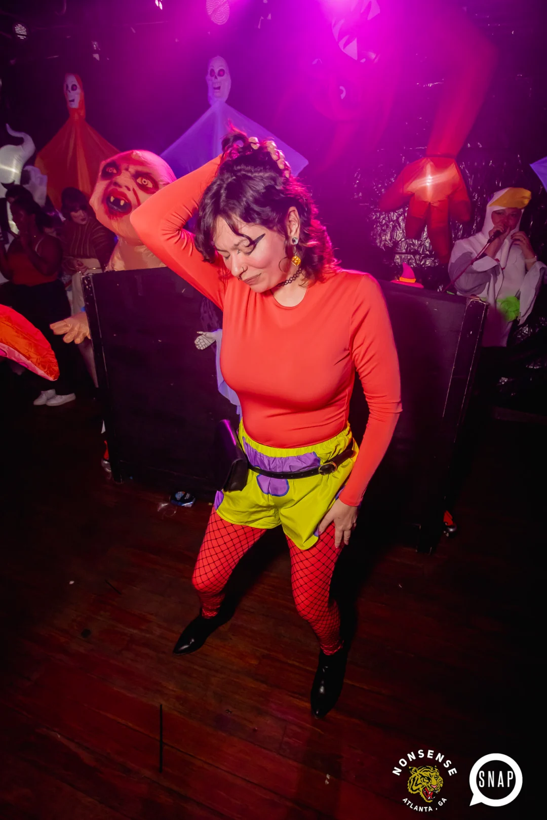 Hot Mess Halloween 2024 @ The Basement - Kimber was the DJ - Pics: @hellacurious for @ohsnapkid